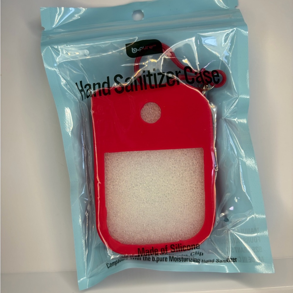 Red Silicone Hand Sanitizer Case